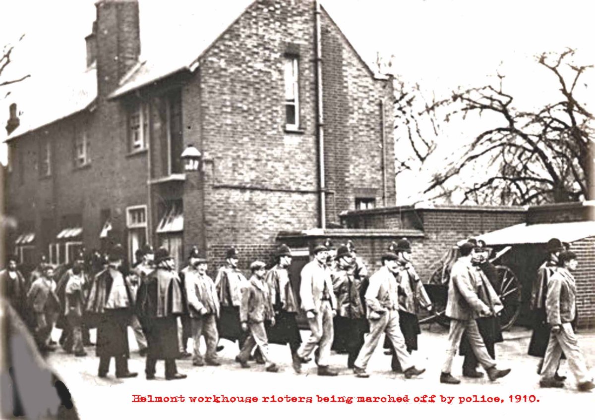 Workhouse Riots Today in London’s dole history: Belmont workhouse inmates riot, Sutton ...